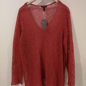 Eileen Fisher | Sheer long sleeve shirt